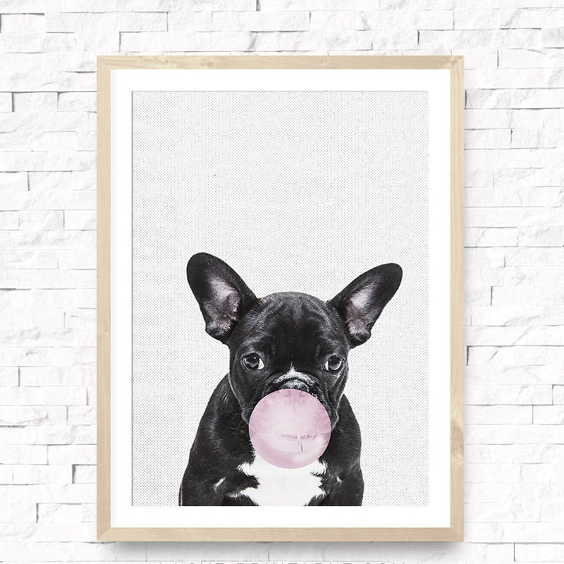 Modern French Bulldog Wall Decor